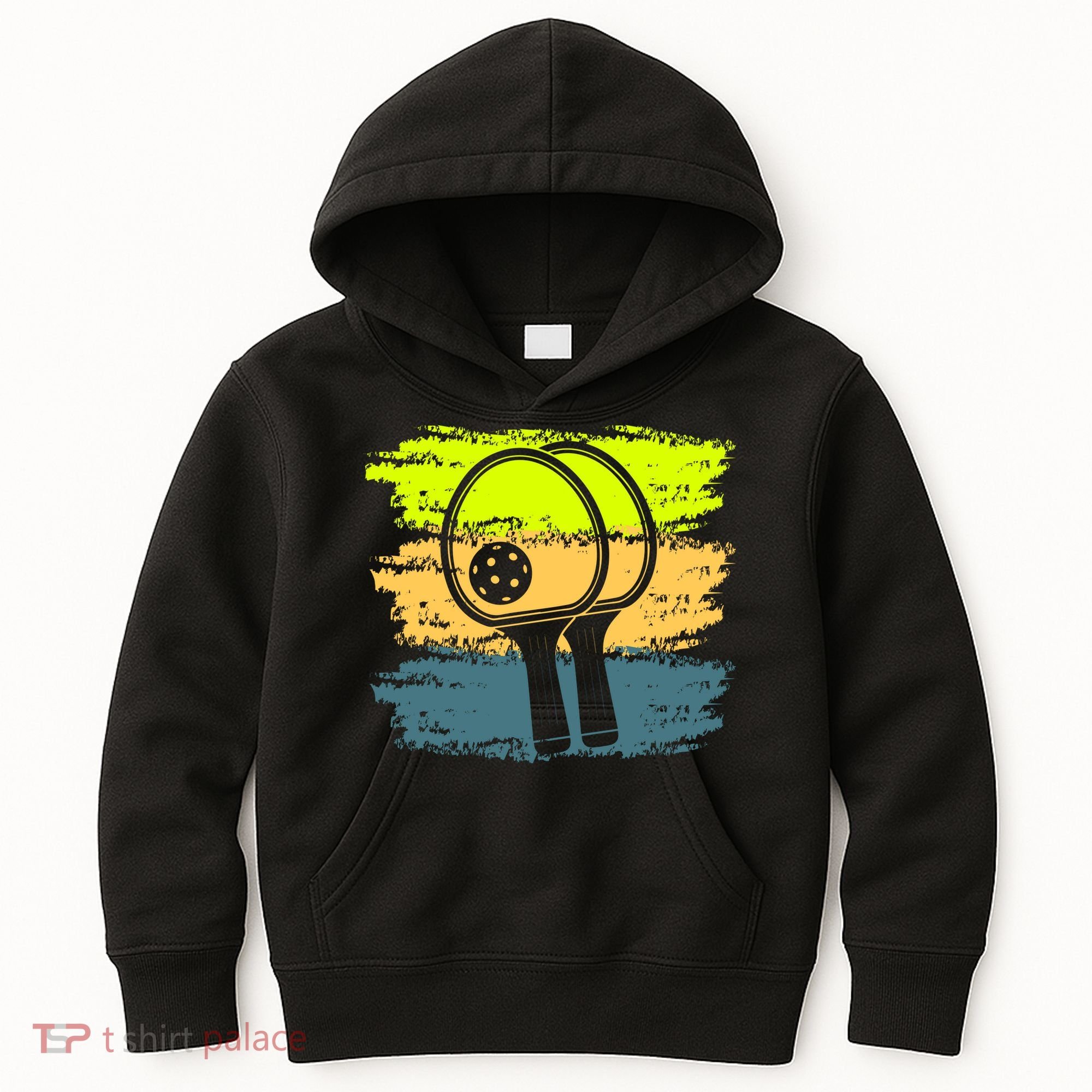 Funny Pickleball Player Paddleball Lover Kids Hoodie