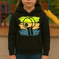 Funny Pickleball Player Paddleball Lover Kids Hoodie thumb 3