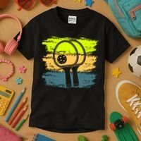 Funny Pickleball Player Paddleball Lover Kids T-Shirt thumb 3