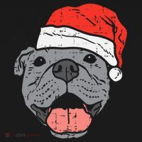 Festive Pitbull Pit Santa Hat Christmas Gift for Dog Lovers Visor thumb 3