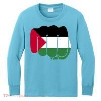 Free Palestine Palestine Flag Support Kids Long Sleeve Shirt thumb 0
