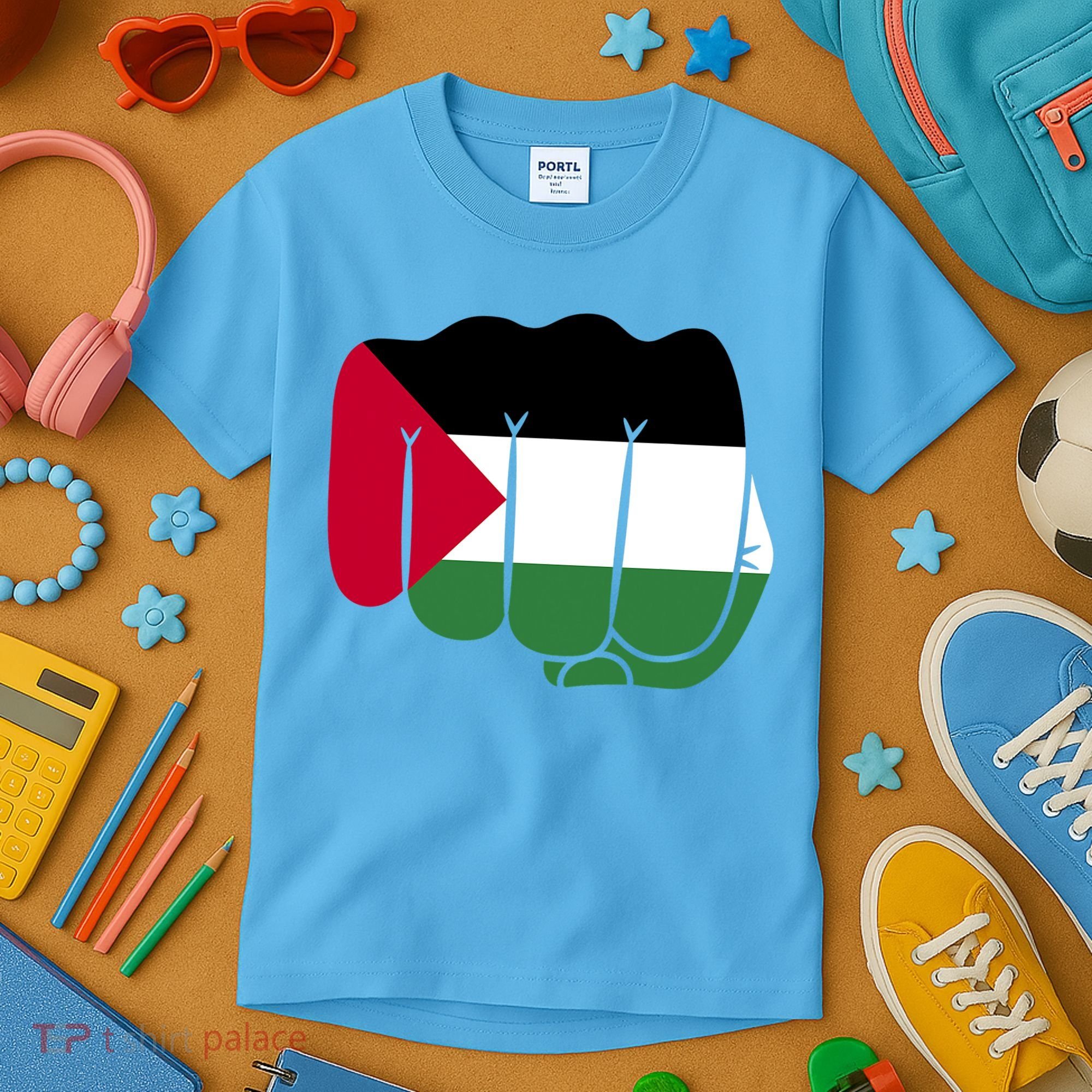 Free Palestine Palestine Flag Support Kids T-Shirt