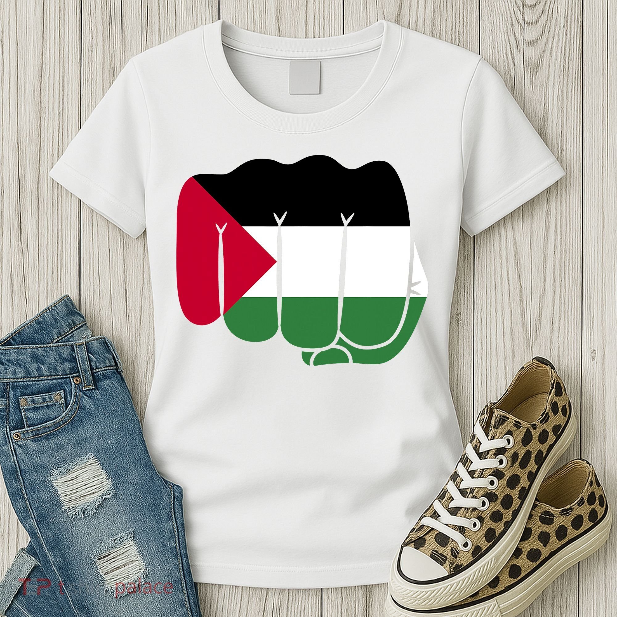 Free Palestine Palestine Flag Support Women's T-Shirt