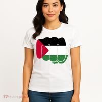 Free Palestine Palestine Flag Support Women's T-Shirt thumb 4
