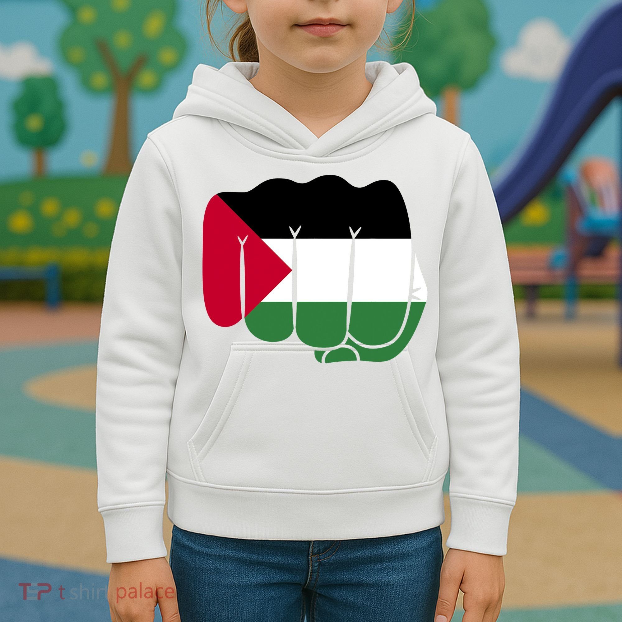 Free Palestine Palestine Flag Support Kids Hoodie