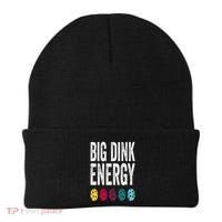 Funny Pickleball Paddle Big Dink Energy Dinking Pickle Ball Beanie thumb 0