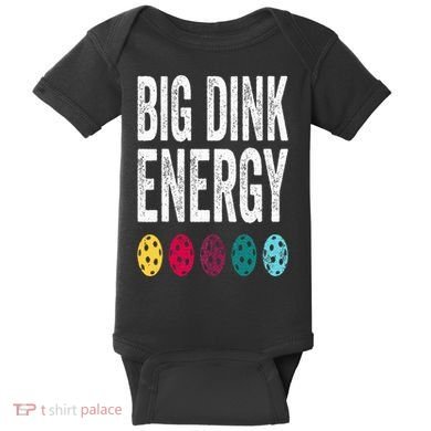 Funny Pickleball Paddle Big Dink Energy Dinking Pickle Ball Baby Bodysuit