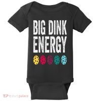 Funny Pickleball Paddle Big Dink Energy Dinking Pickle Ball Baby Bodysuit thumb 0