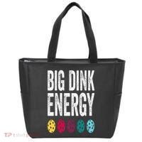 Funny Pickleball Paddle Big Dink Energy Dinking Pickle Ball Tote Bag thumb 0