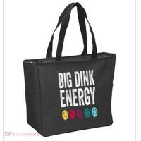 Funny Pickleball Paddle Big Dink Energy Dinking Pickle Ball Tote Bag thumb 2
