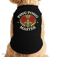 Funny Ping Pong Master Gift Table Tennis Players Doggie Tank thumb 0