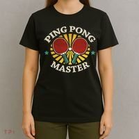 Funny Ping Pong Master Gift Table Tennis Players T-Shirt thumb 4