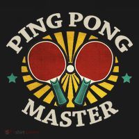 Funny Ping Pong Master Gift Table Tennis Players T-Shirt thumb 7