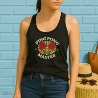 Funny Ping Pong Master Gift Table Tennis Players Women's Tank Top thumb 2