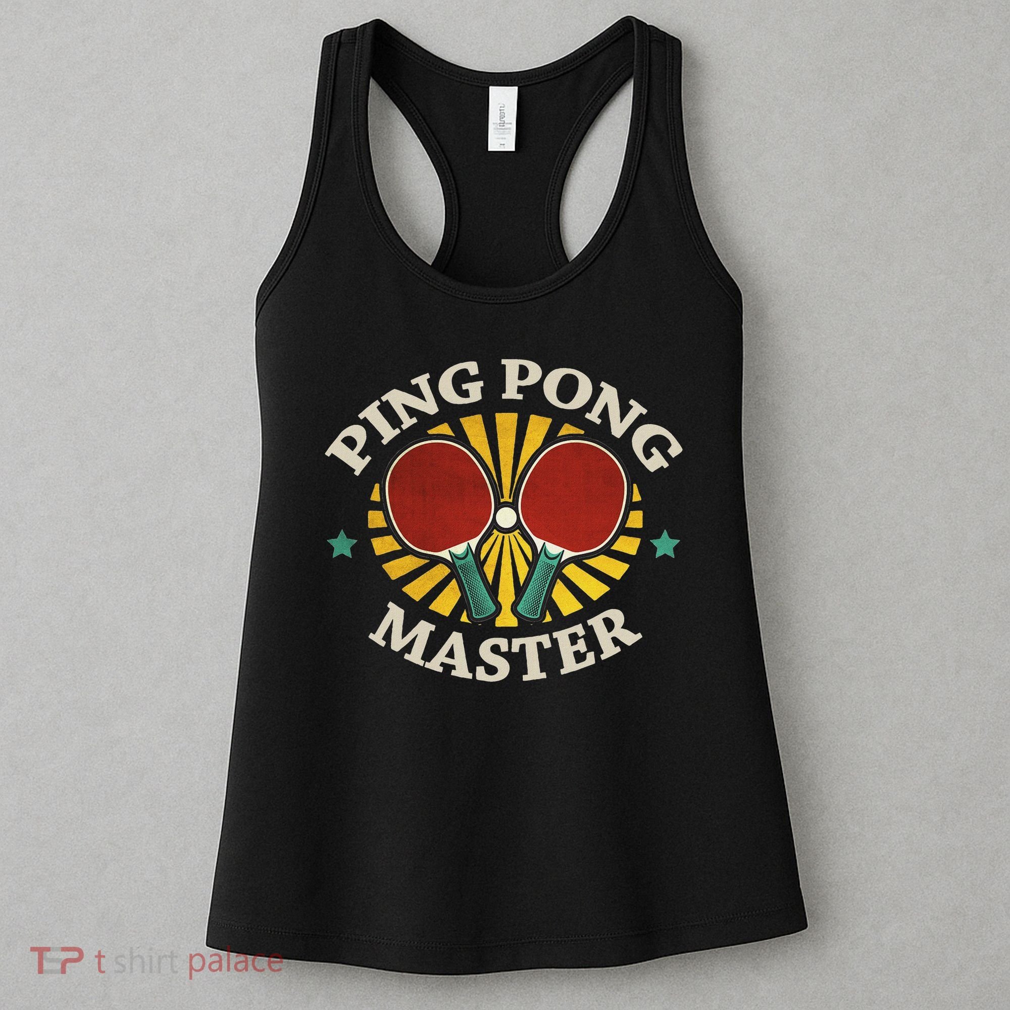 Funny Ping Pong Master Gift Table Tennis Players Women's Tank Top