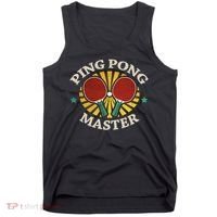 Funny Ping Pong Master Gift Table Tennis Players Tank Top thumb 0