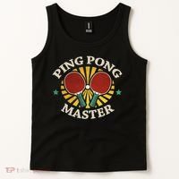Funny Ping Pong Master Gift Table Tennis Players Tank Top thumb 2