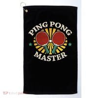 Funny Ping Pong Master Gift Table Tennis Players Golf Towel thumb 0