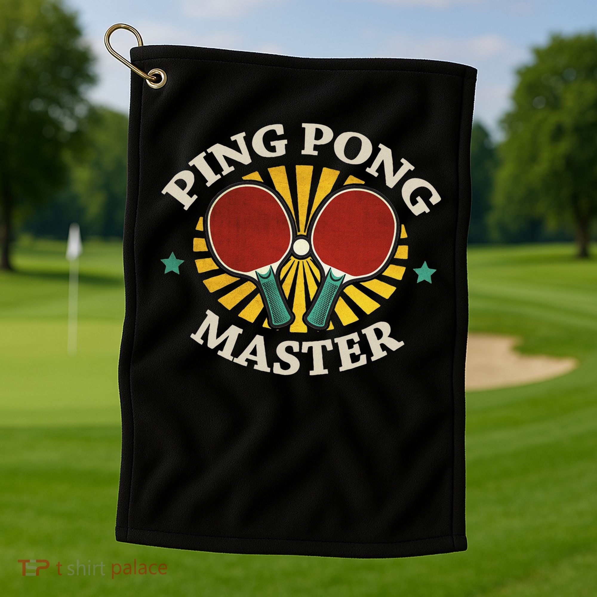 Funny Ping Pong Master Gift Table Tennis Players Golf Towel