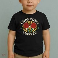 Funny Ping Pong Master Gift Table Tennis Players Toddler T-Shirt thumb 2