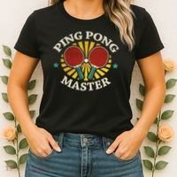 Funny Ping Pong Master Gift Table Tennis Players Women's T-Shirt thumb 2