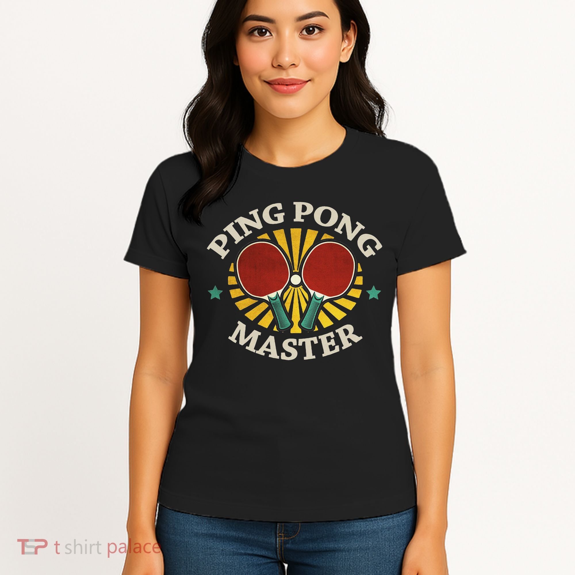 Funny Ping Pong Master Gift Table Tennis Players Women's T-Shirt
