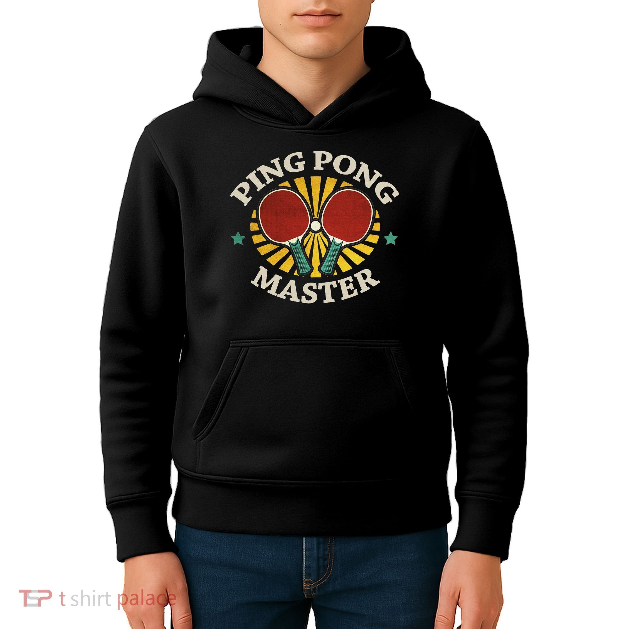 Funny Ping Pong Master Gift Table Tennis Players Kids Hoodie