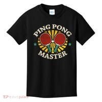 Funny Ping Pong Master Gift Table Tennis Players Kids T-Shirt thumb 0
