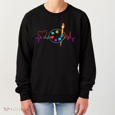 Funny Paint Palette Brush Artist Painter Gift Gift Women's Sweatshirt