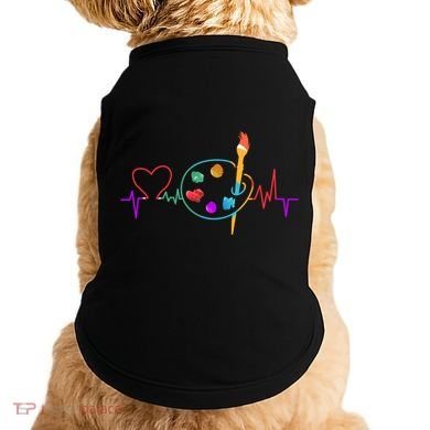 Funny Paint Palette Brush Artist Painter Gift Gift Doggie Tank