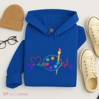 Funny Paint Palette Brush Artist Painter Gift Gift Hoodie thumb 4