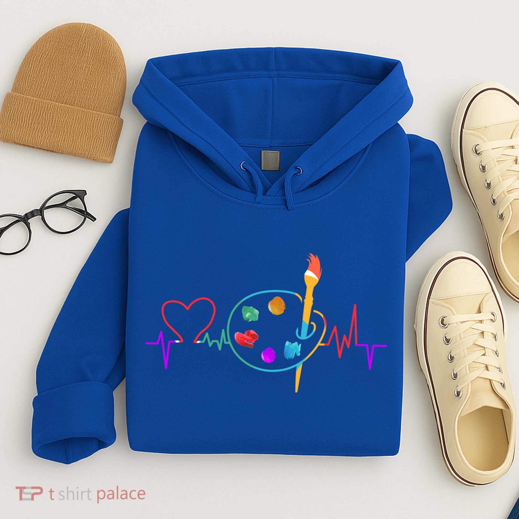 Funny Paint Palette Brush Artist Painter Gift Gift Hoodie