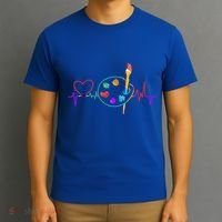 Funny Paint Palette Brush Artist Painter Gift Gift T-Shirt thumb 3