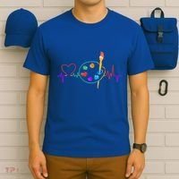 Funny Paint Palette Brush Artist Painter Gift Gift T-Shirt thumb 6