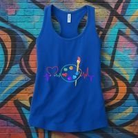 Funny Paint Palette Brush Artist Painter Gift Gift Women's Tank Top thumb 3