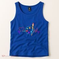 Funny Paint Palette Brush Artist Painter Gift Gift Tank Top thumb 2