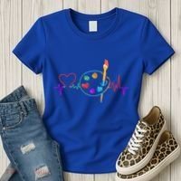 Funny Paint Palette Brush Artist Painter Gift Gift Women's T-Shirt thumb 3
