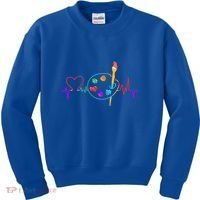 Funny Paint Palette Brush Artist Painter Gift Gift Kids Sweatshirt thumb 0