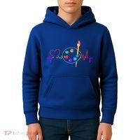 Funny Paint Palette Brush Artist Painter Gift Gift Kids Hoodie thumb 4