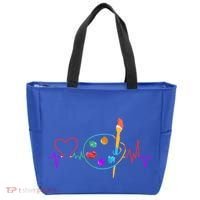 Funny Paint Palette Brush Artist Painter Gift Gift Tote Bag thumb 0