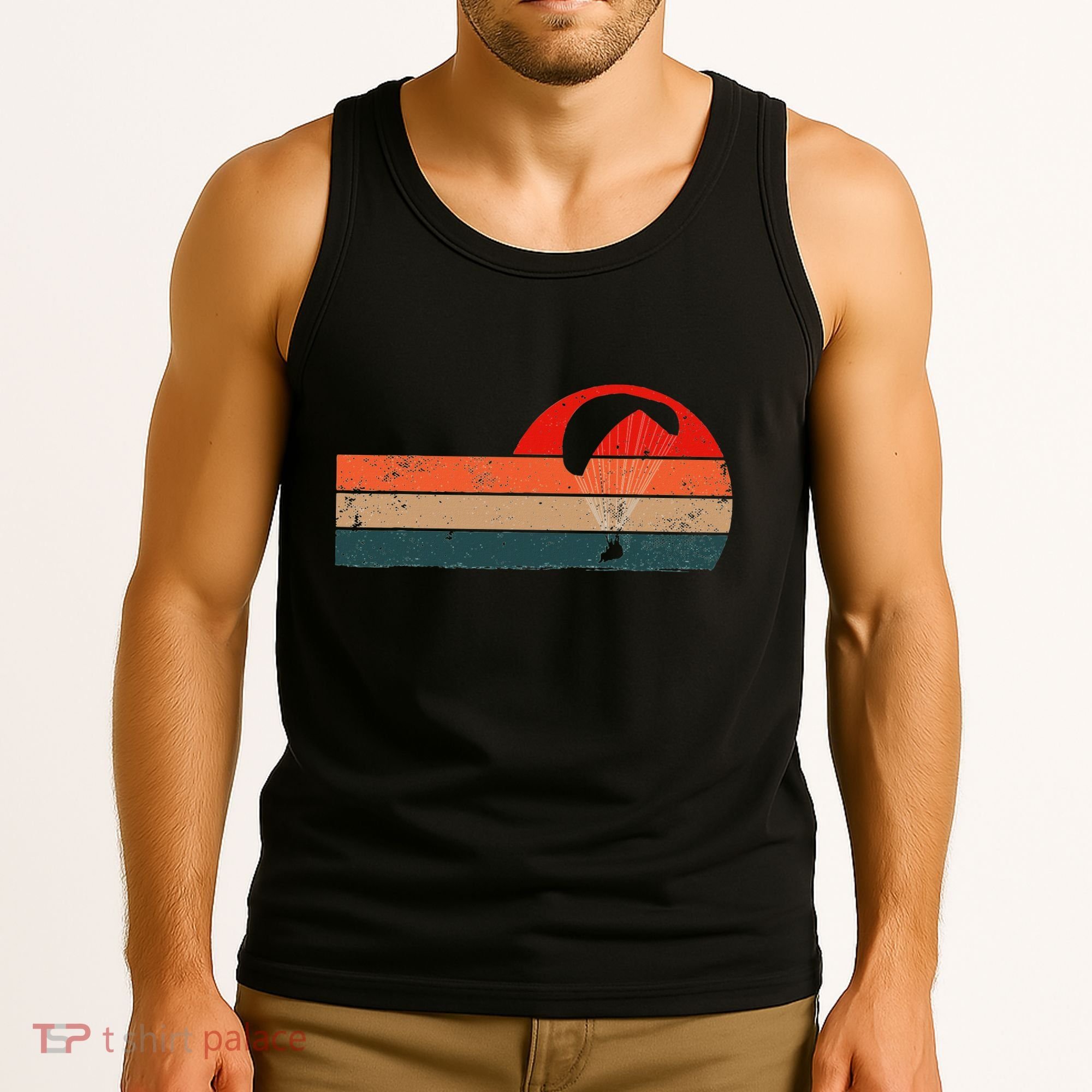 Funny Paraglider & Paragliding Parachtuting & Skydiving Tank Top