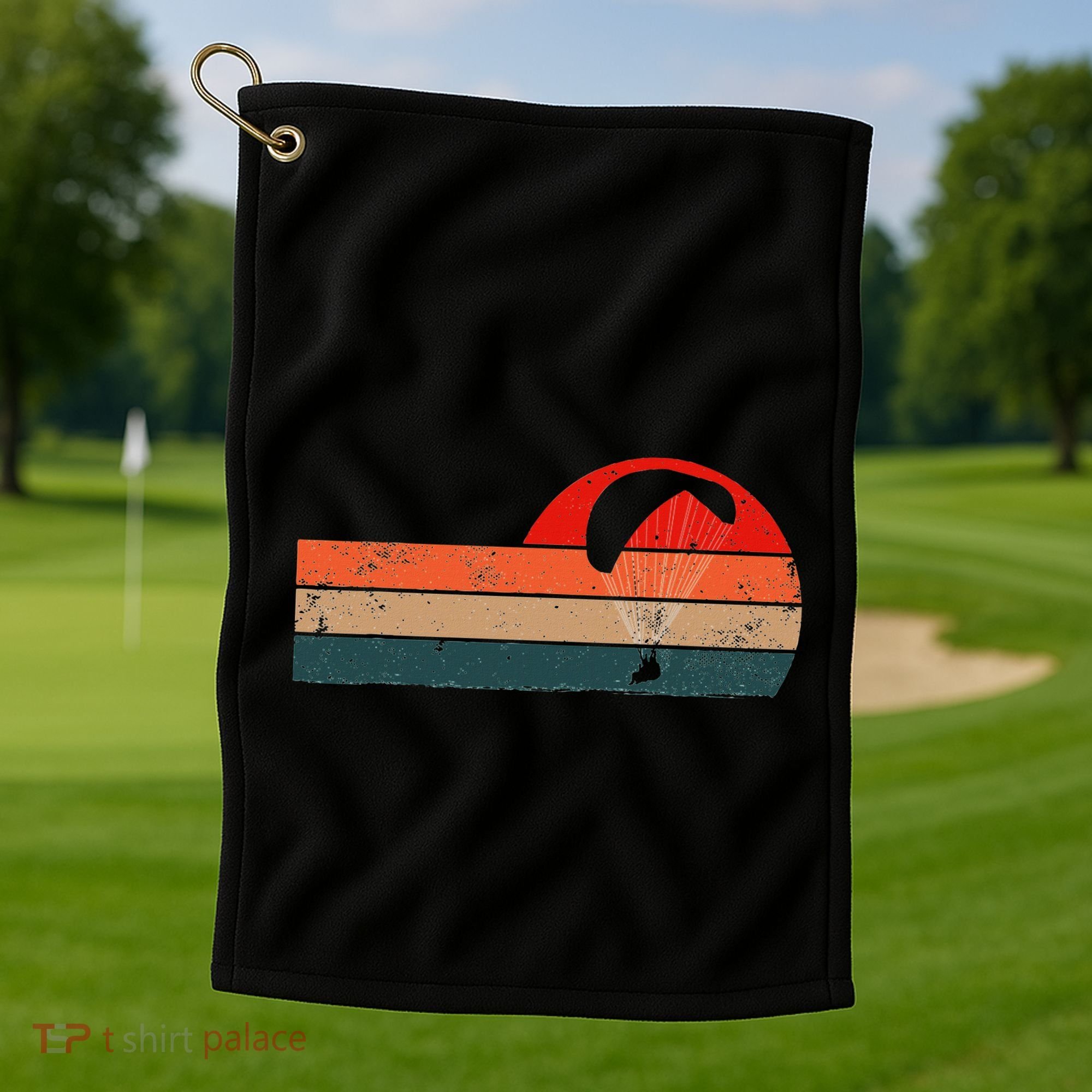 Funny Paraglider & Paragliding Parachtuting & Skydiving Golf Towel