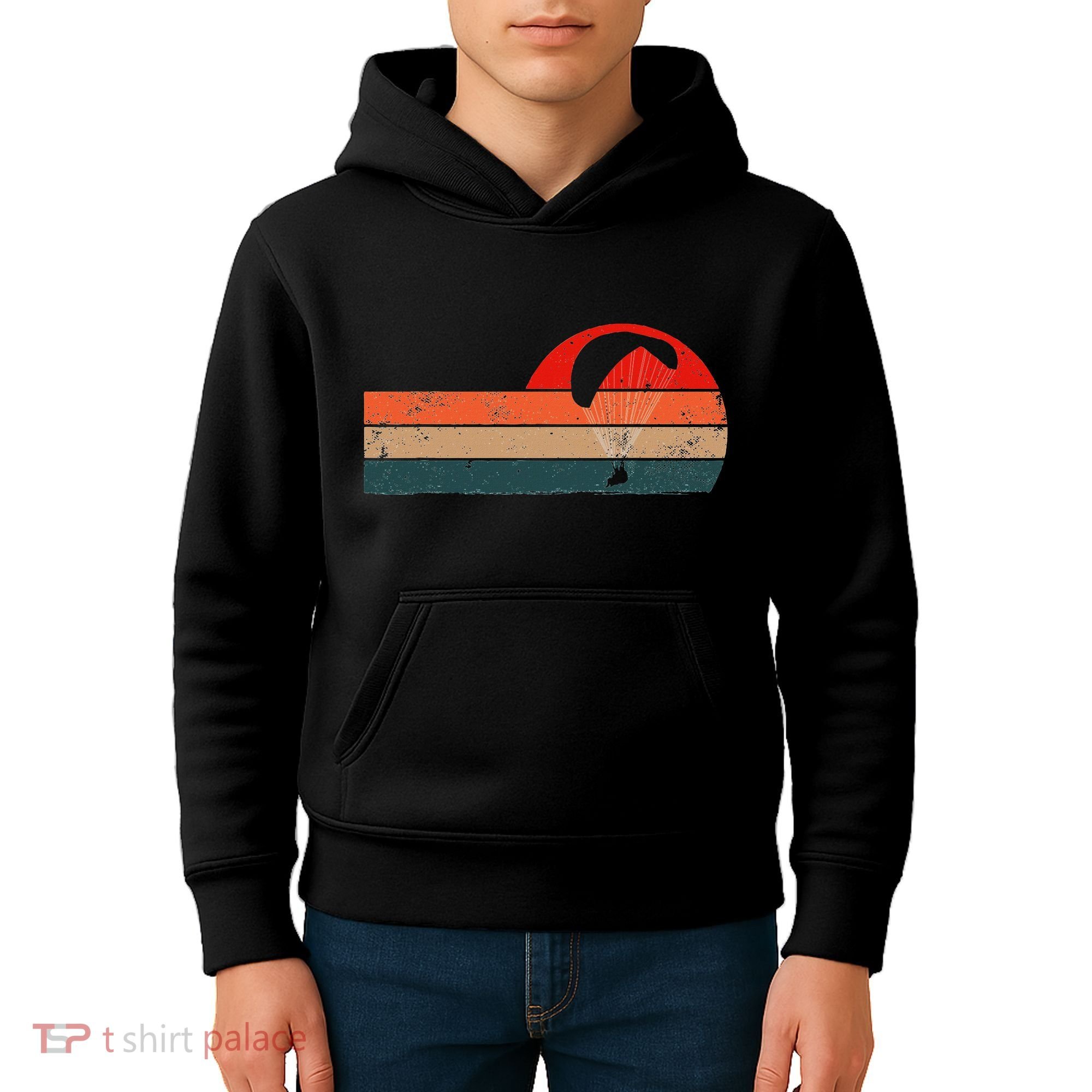 Funny Paraglider & Paragliding Parachtuting & Skydiving Kids Hoodie
