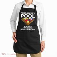 Funny Pool Player For Men Cool Addicted To Billiards Apron thumb 2