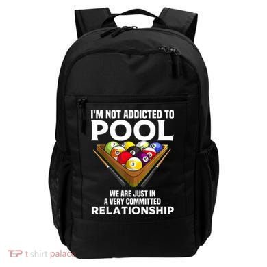 Funny Pool Player For Men Cool Addicted To Billiards Backpack