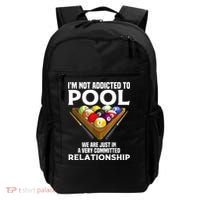 Funny Pool Player For Men Cool Addicted To Billiards Backpack thumb 0