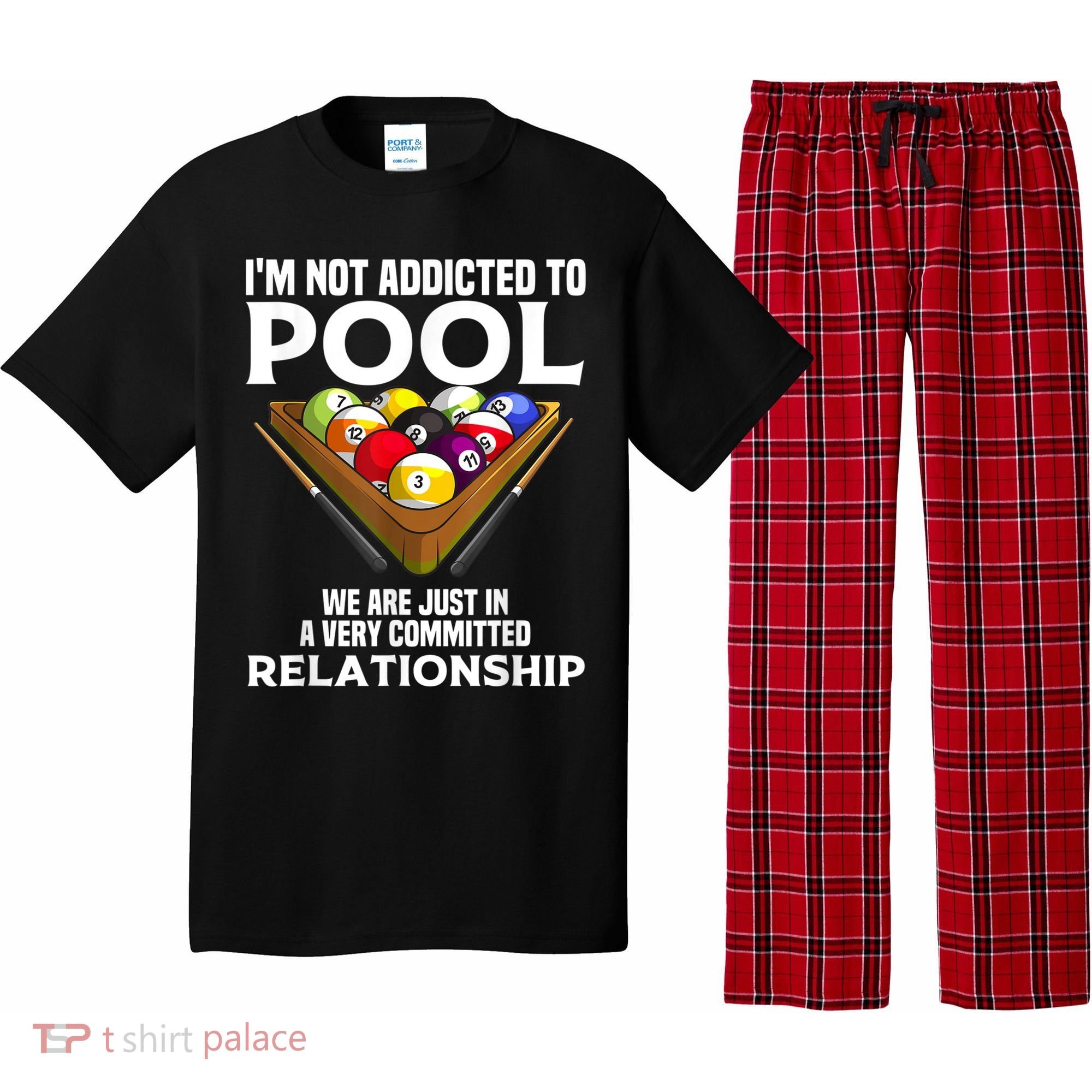 Funny Pool Player For Men Cool Addicted To Billiards Pajama Set