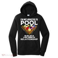 Funny Pool Player For Men Cool Addicted To Billiards Women's Hoodie thumb 0