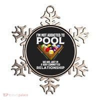 Funny Pool Player For Men Cool Addicted To Billiards Ornament thumb 0