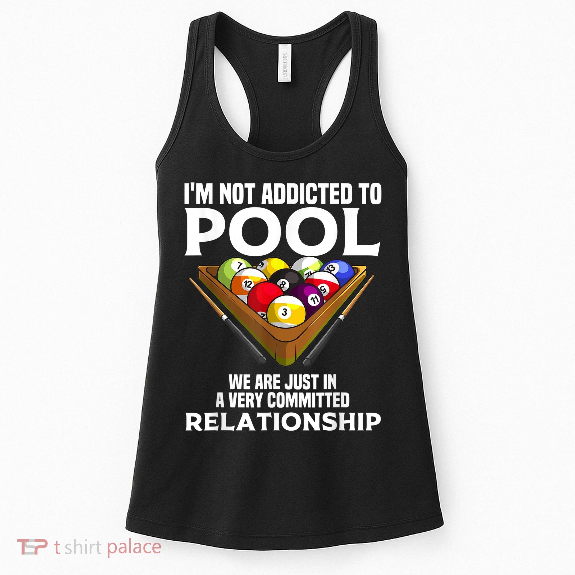 Funny Pool Player For Men Cool Addicted To Billiards Women's Tank Top